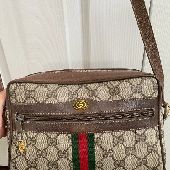 Gucci Beige and Brown GG Crossbody Bag - Picture 9 of 15